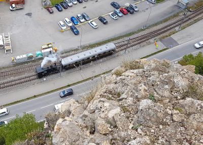 Felsräumungen und Kontrolle von Steinschlagschutznetzen