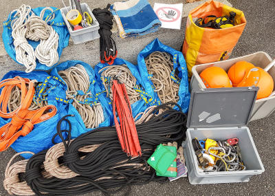 Sträucher schneiden in einer Felswand unterhalb der reformierten Kirche Aarburg, Auflage 2017