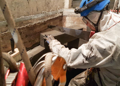 Isolation eines Lüftungsschachtes mit FOAMGLAS T3+