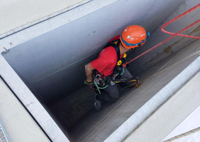 Entfernung Schalungsholz in Lüftungsschächten